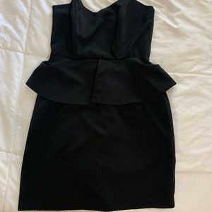 Forever 21 Strapless Black Dress (s)